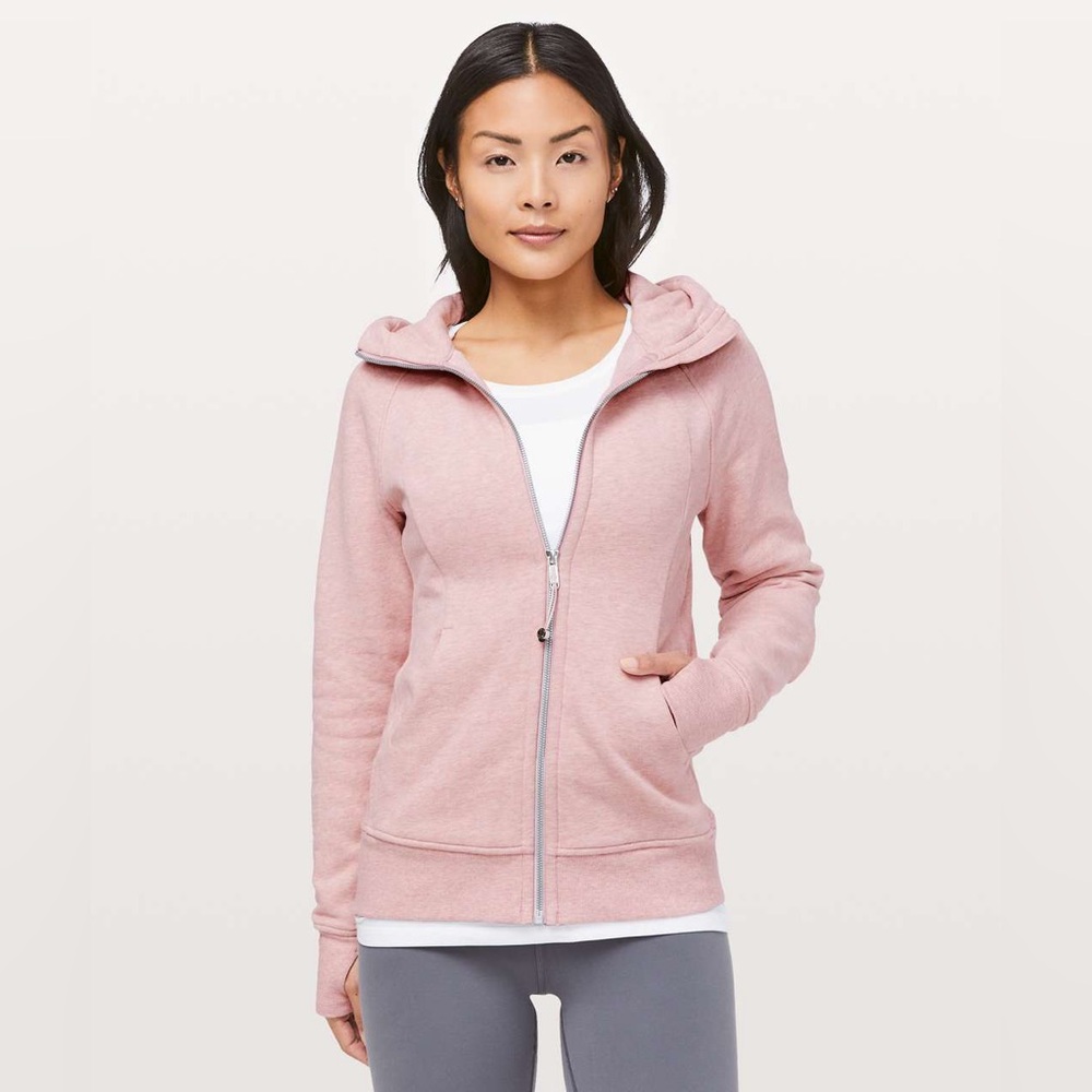 Lululemon Scuba Hoodie *Light Cotton Fleece Heathered Mink Berry. Size 2